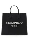 Dolce & Gabbana Men Shopping Bag With Logo In Black