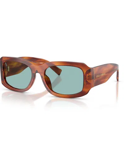 Dolce & Gabbana Men's Large Sunglasses, Dg4503 In Striped Ginger