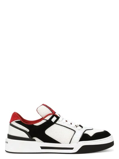 DOLCE & GABBANA MEN'S LEATHER AND MESH SNEAKER | SIZE 44 | CS2241