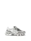 Dolce & Gabbana Dg Country Road Sneaker In Leather And Fabric In Gray