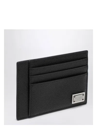 DOLCE & GABBANA MEN'S LEATHER CARD HOLDER