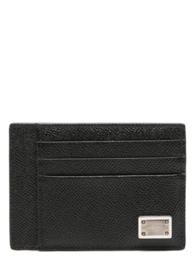 DOLCE & GABBANA MEN'S LEATHER CARD HOLDER