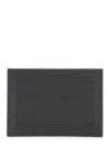 Dolce & Gabbana Small Zip-around Wallet In Calfskin With Raised Logo In Black
