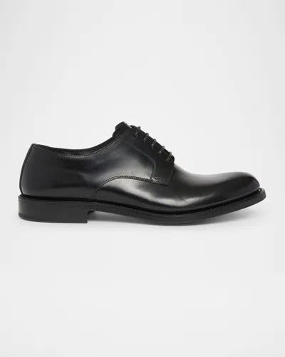 DOLCE & GABBANA MEN'S LEATHER DERBY SHOES