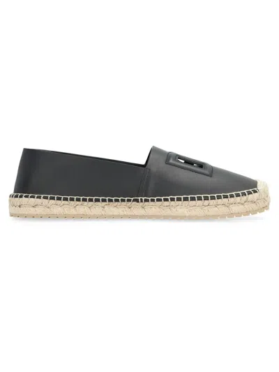 DOLCE & GABBANA MEN'S LEATHER ESPADRILLES