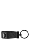 Dolce & Gabbana Men's Leather Keyring With Logo In Black