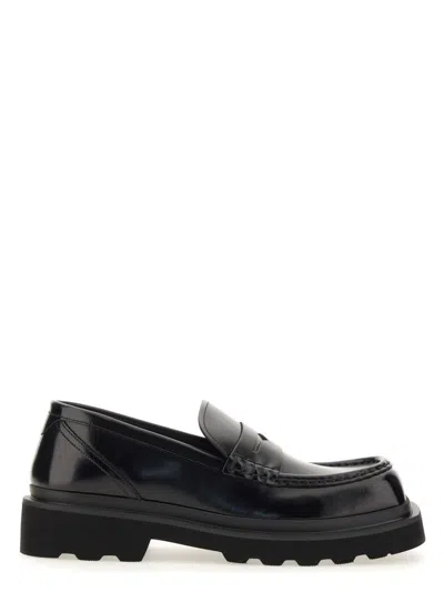 DOLCE & GABBANA MEN'S LEATHER LOAFER