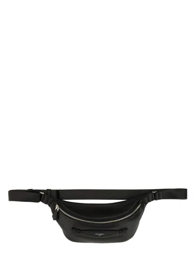 Dolce & Gabbana Men Leather Pouch In Black