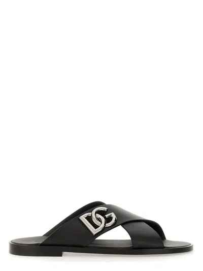 Dolce & Gabbana Men's Leather Sandal