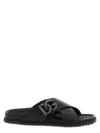 Dolce & Gabbana Luxurious Calfskin Sandals For Men In Black