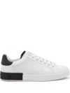 Dolce & Gabbana Leather-paneled Sneakers In White