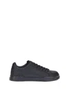 Dolce & Gabbana Portofino Light Black Sneakers With Logo Patch On The Tongue And Tonal Logo Lettering On The Heel In In Black