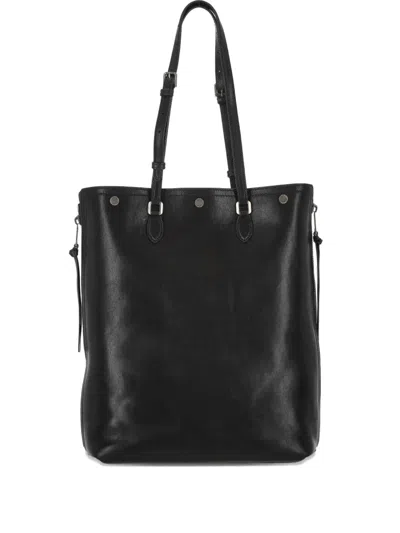 Dolce & Gabbana Men Leather Tote Bag In Black