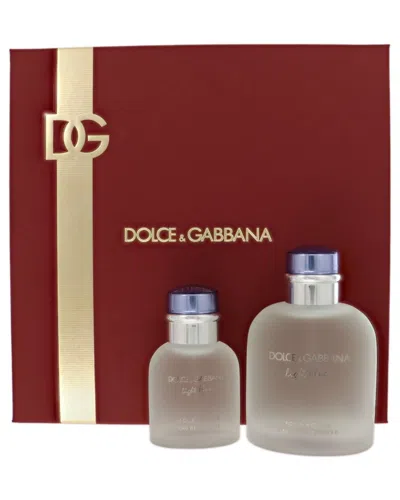 Dolce & Gabbana Men's Light Blue Edt Set In Transparent