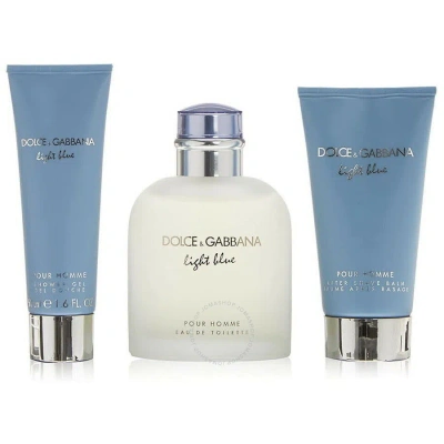 Dolce & Gabbana Men's Light Blue Gift Set Fragrances 3423222017927 In White