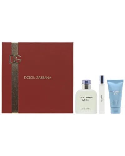 Dolce & Gabbana Men's Light Blue Pour Homme 3pc Set
