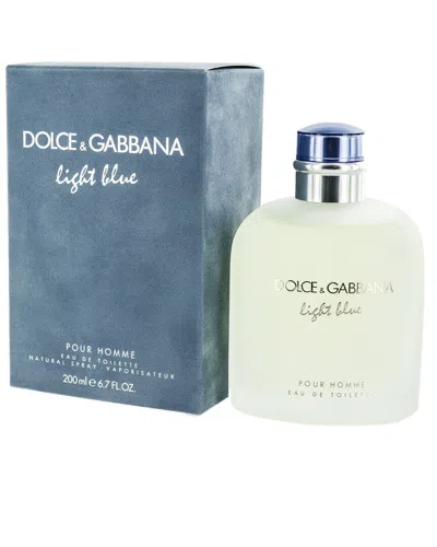 Dolce & Gabbana Men's Light Blue Pour Homme 6.7oz Edt Spray In Transparent