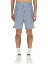 Dolce & Gabbana Men's Linen Bermuda Shorts In Multicolor