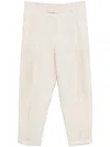 Dolce & Gabbana Soft Trousers In Beige Linen