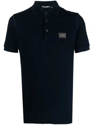 DOLCE & GABBANA DOLCE & GABBANA MEN'S LOGO COTTON POLO SHIRT