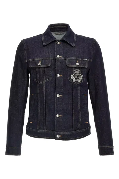 DOLCE & GABBANA DOLCE & GABBANA MEN LOGO DENIM JACKET