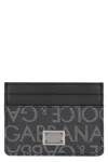 Dolce & Gabbana Logo Plaque Cardholder In Black