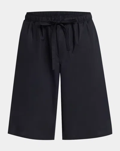 Dolce & Gabbana Men's Logo Drawstring Shorts In Black