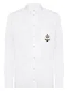 Dolce & Gabbana Cotton Martini-fit Shirt With Embroidery