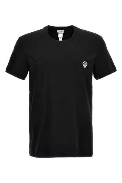 DOLCE & GABBANA DOLCE & GABBANA MEN LOGO EMBROIDERED T-SHIRT