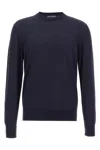 Dolce & Gabbana Maglione In Cashmere Nero  Uomo In Blue