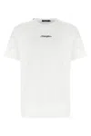 Dolce & Gabbana White Crewneck T-shirt With Signature Logo In White