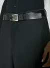 Dolce & Gabbana Men Logo Plaque Leather Belt In Black