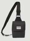 Dolce & Gabbana Men Logo Plaque Nylon Belt Bag In Black