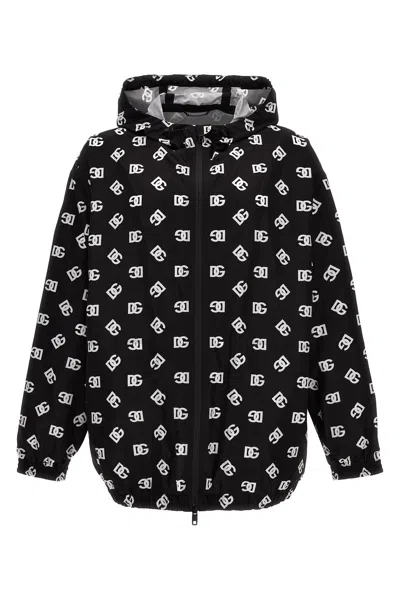DOLCE & GABBANA DOLCE & GABBANA MEN LOGO PRINT HOODED JACKET