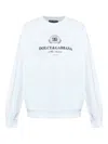 Dolce & Gabbana Short Sleeve Crewneck Sweater In White