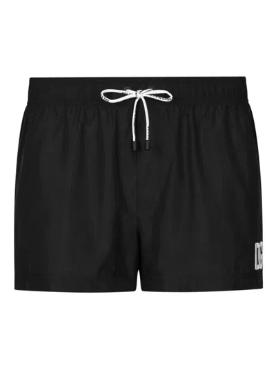 DOLCE & GABBANA MEN'S LOGO PRINT SWIM SHORTS