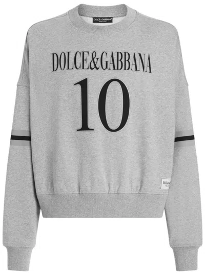 Dolce & Gabbana Men Long Sleeve Crew-neck Sweatshirt In Multicolor