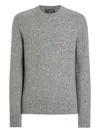 Dolce & Gabbana Sweater With Round Neck In Wool Blend In Gray