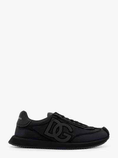 DOLCE & GABBANA DOLCE & GABBANA MEN LOW-TOP NYLON SNEAKERS WITH LEATHER INSERTS