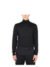 Dolce & Gabbana Long-sleeved Turtleneck Sweater In Black