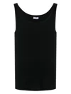 Dolce & Gabbana Marcello Ribbed-knit Tank Top In Black