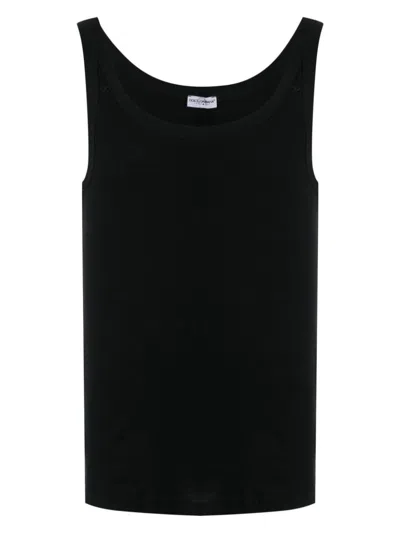DOLCE & GABBANA MEN'S MARCELLO RIBBED KNIT TANK TOP