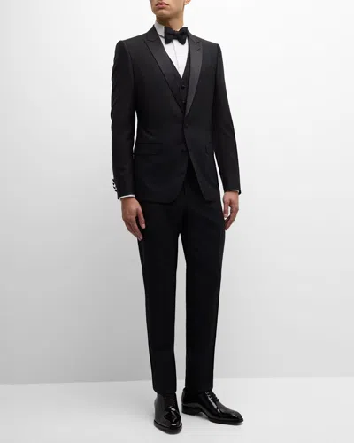 Dolce & Gabbana Men's Martini-fit Tuxedo Suit In Black