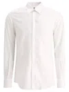 Dolce & Gabbana White Gold Cotton Long Sleeves Men Formal Shirt In White