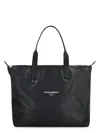 Dolce & Gabbana Dolce&gabbana Men Small Leather Shopping Bag With Logo In Black