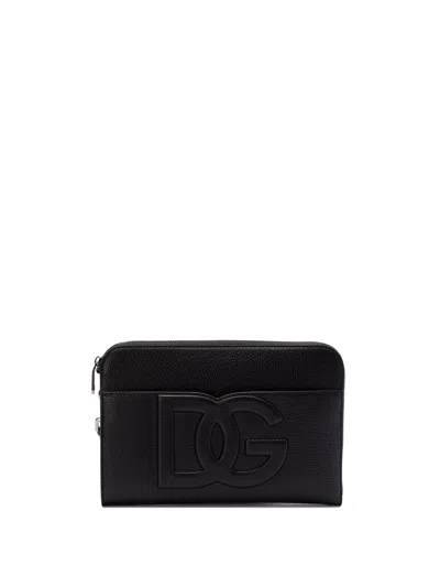 Dolce & Gabbana Men Medium Pouch In Multicolor