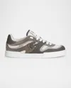 Dolce & Gabbana Strobel Portofino Light Sneaker In Calfskin In Bia/gri Sc