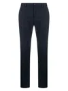 Dolce & Gabbana Midnight Blue Stretch-cotton Trousers For Men In Darkblue