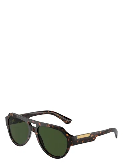 DOLCE & GABBANA MEN'S MIRROR LOGO SUNGLASSES