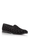 Dolce & Gabbana 'vivaldi' Black Loafers With All-over Logo Lettering In Black